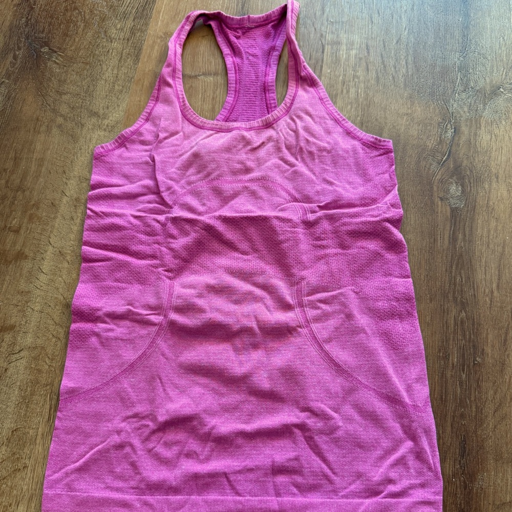 Lululemon Swiftly Pink Racerback Tank Top